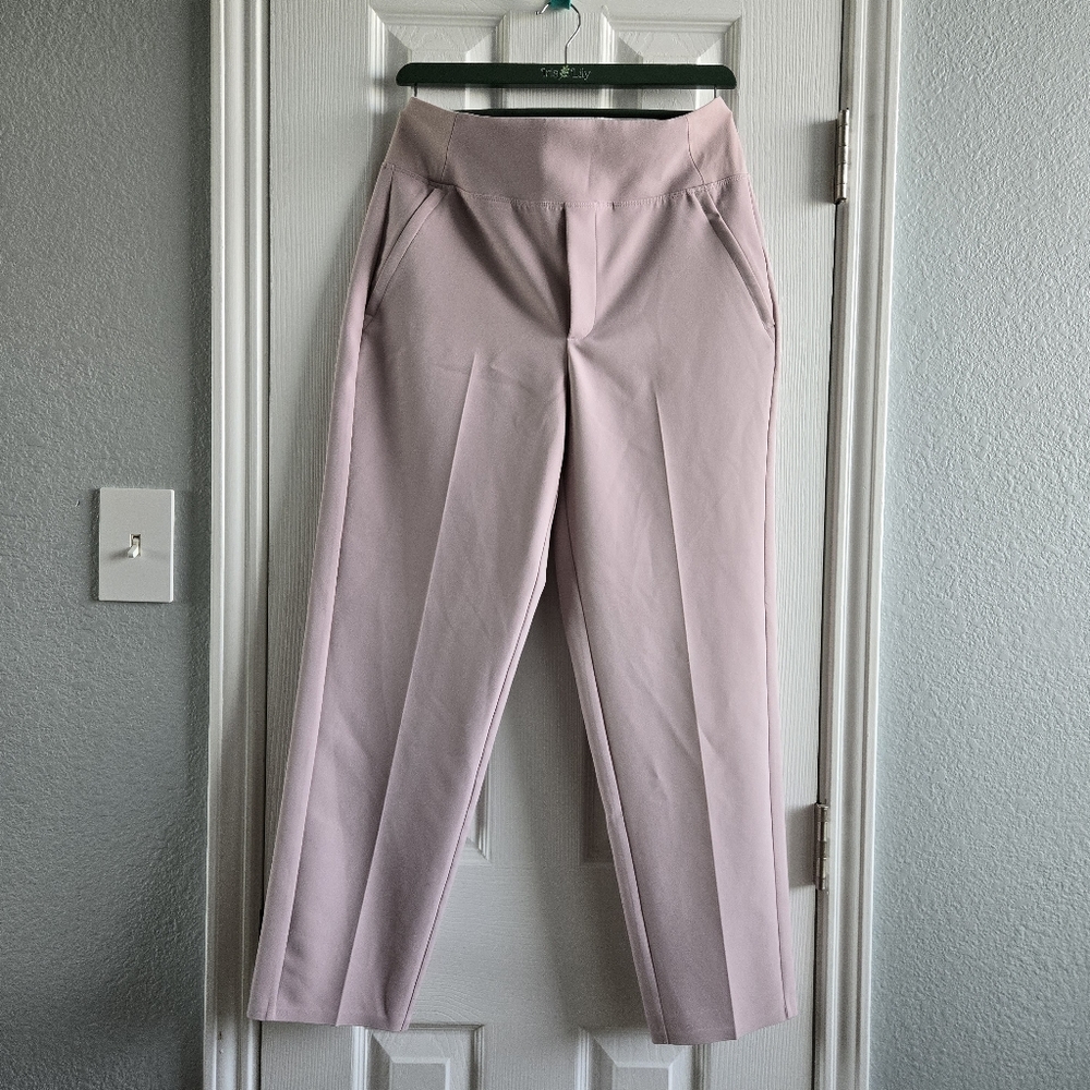 ATHLETA ENDLESS HIGH RISE PANT light pink dress pants size 4